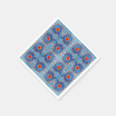 Serviette En Papier Yoga bleu Mandala Motif Papier Napkins (Coin)