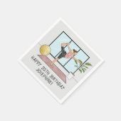 Serviette En Papier Yoga Dancer Pose Balance Exercice Anniversaire Fêt (Coin)