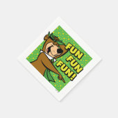 Serviette En Papier Yogi Bear Fun Amusant (Coin)