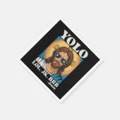 Serviette En Papier YOLO LOL JK BRB Jesus Drôle Pâques (Coin)