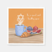 Serviette En Papier Yom Kippur Pause-le-Vent : Café, grenades (Devant)
