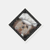Serviette En Papier Yorkie (Coin)