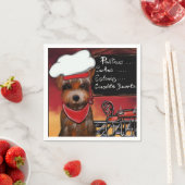 SERVIETTE EN PAPIER YORKIE (En situation)