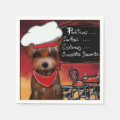 SERVIETTE EN PAPIER YORKIE (Devant)