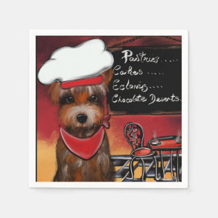 SERVIETTE EN PAPIER YORKIE