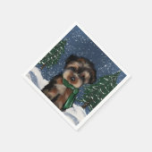 SERVIETTE EN PAPIER YORKIE (Coin)