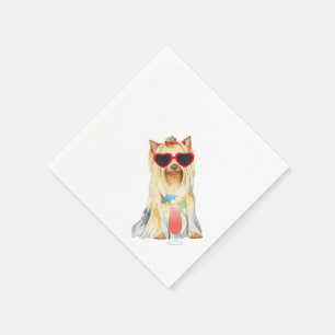 Serviette En Papier Yorkie été