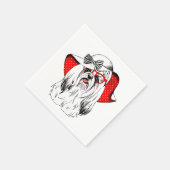 Serviette En Papier Yorkie Fashion Shoot (Coin)