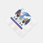 SERVIETTE EN PAPIER YORKIE POO (Coin)