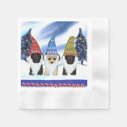 SERVIETTE EN PAPIER YORKIE POO (Devant)