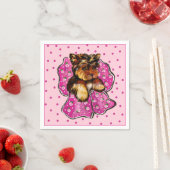 Serviette En Papier Yorkie Poo (En situation)