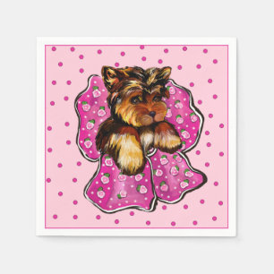 Serviette En Papier Yorkie Poo