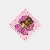 Serviette En Papier Yorkie Poo (Coin)