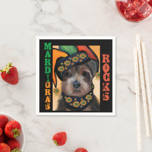 SERVIETTE EN PAPIER YORKIE POO         