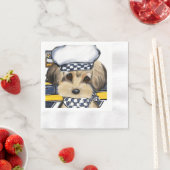 SERVIETTE EN PAPIER YORKIE POO (En situation)
