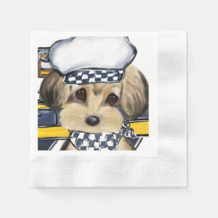 SERVIETTE EN PAPIER YORKIE POO