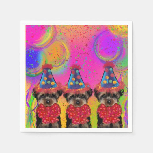 Serviette En Papier Yorkie Poo (Devant)