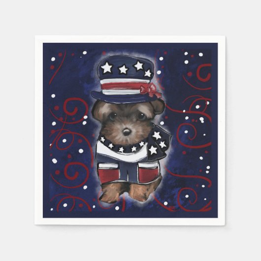 Serviette En Papier Yorkie Poo (Devant)