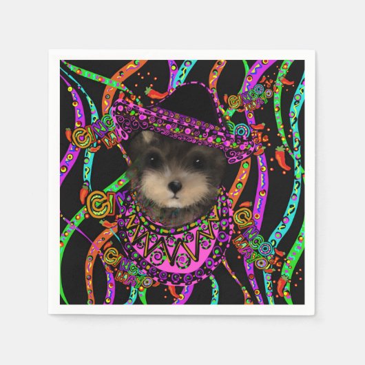 Serviette En Papier Yorkie Poo (Devant)
