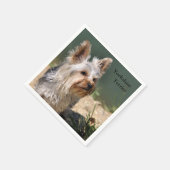 Serviette En Papier Yorkshire Terrier (Coin)