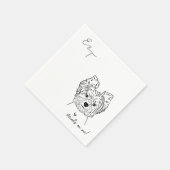 Serviette En Papier Yorkshire Terrier Chien Cocktail mariages serviett (Coin)