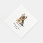 Serviette En Papier Yorkshire Terrier Chien J'Aimais Son Premier Maria (Coin)