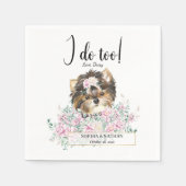 Serviette En Papier Yorkshire Terrier Chien Mariage Cocktail Serviette (Devant)