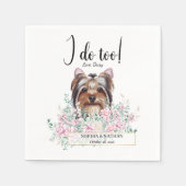 Serviette En Papier Yorkshire Terrier Chien Mariage Cocktail Serviette (Devant)