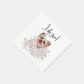 Serviette En Papier Yorkshire Terrier Chien Mariage Cocktail Serviette (Coin)
