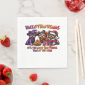 Serviette En Papier Yorkshire Terrier Halloween Thanksgiving Noël (En situation)