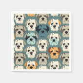 Serviette En Papier Yorkshire Terrier Motif (Devant)