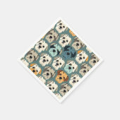 Serviette En Papier Yorkshire Terrier Motif (Coin)