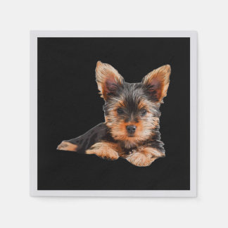 Serviette En Papier Yorkshire terrier Yorkie Chien chiot