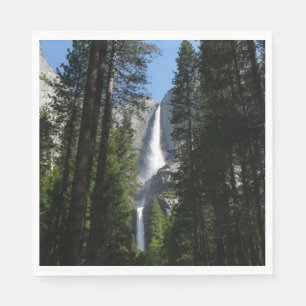Serviette En Papier Yosemite Falls et Woods Paysage Photographie