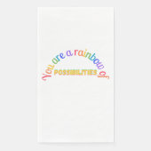 Serviette En Papier You are a rainbow of possibilities (Devant)