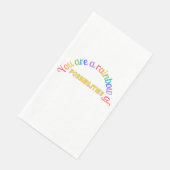 Serviette En Papier You are a rainbow of possibilities (Coin)