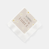 Serviette En Papier Youn Wild & TROIS serviettes de cocktail (Coin)