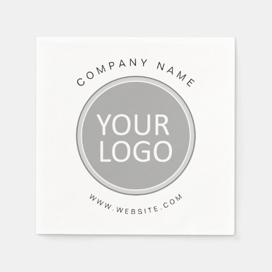Serviette En Papier Your Business Logo Promoteur Business Company (Devant)
