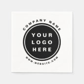 Serviette En Papier Your Business Logo Promoteur Business Company (Devant)