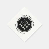 Serviette En Papier Your Business Logo Promoteur Business Company (Coin)