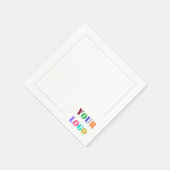 Serviette En Papier Your Business Promotional Branded Napkins Example (Coin)