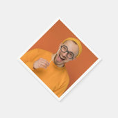 Serviette En Papier Your Funny Photo Selfie Upload (Coin)