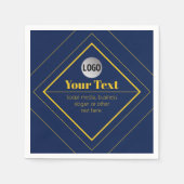 Serviette En Papier Your Logo & Customizable Design Template (Devant)