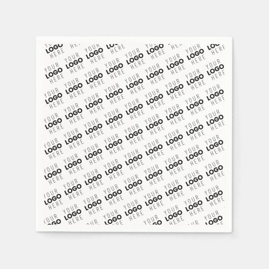 Serviette En Papier Your Logo Simple Repeating Diagonal Pattern (Devant)