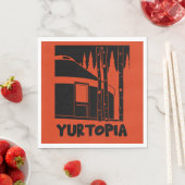 Serviette En Papier Yourt Vivant Dans La Nature (En situation)