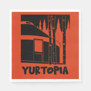 Serviette En Papier Yourt Vivant Dans La Nature