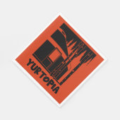 Serviette En Papier Yourt Vivant Dans La Nature (Coin)