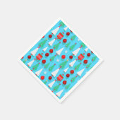 Serviette En Papier Yuletide Blue Napkin (Coin)