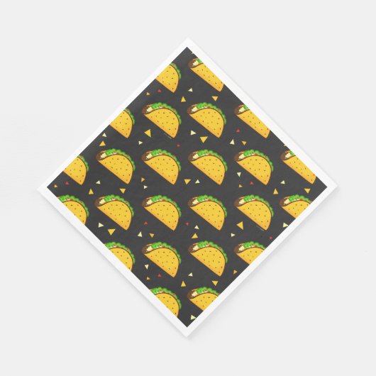 Serviette En Papier Yummy Taco Motif (Coin)