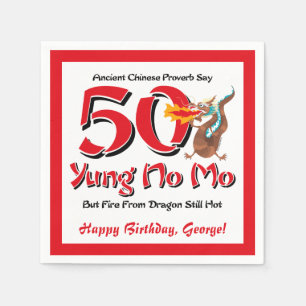 Serviette En Papier Yung No Mo 50e anniversaire